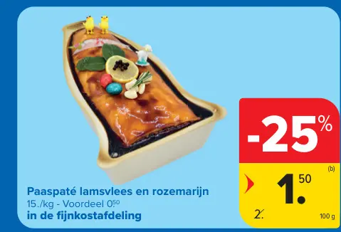 Promotie: Paaspaté lamsvlees en rozemarijn