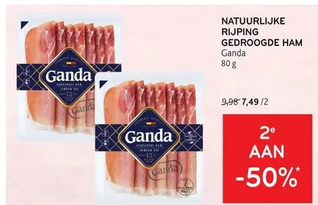 Promotie: Natuurlijke rijping gedroogde ham