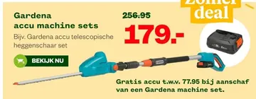 Aanbieding: Gardena accu machine sets