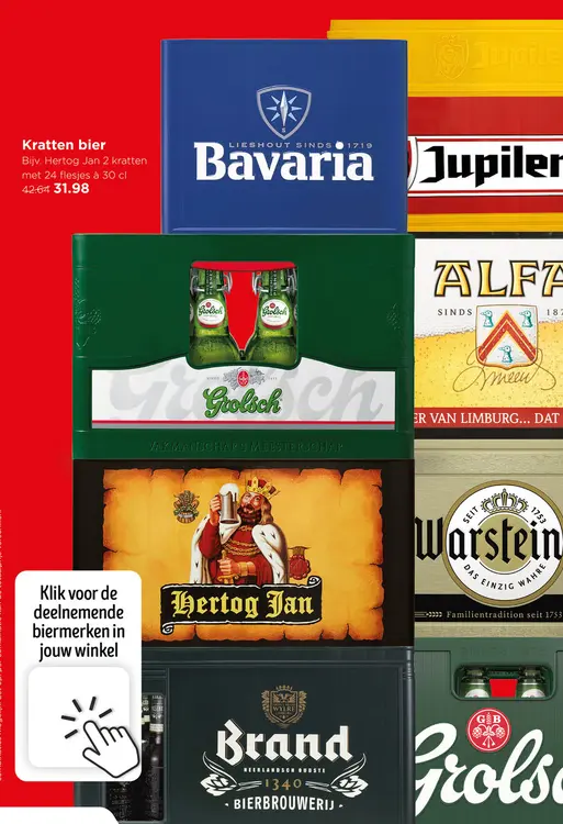 Aanbieding: Kratten bier