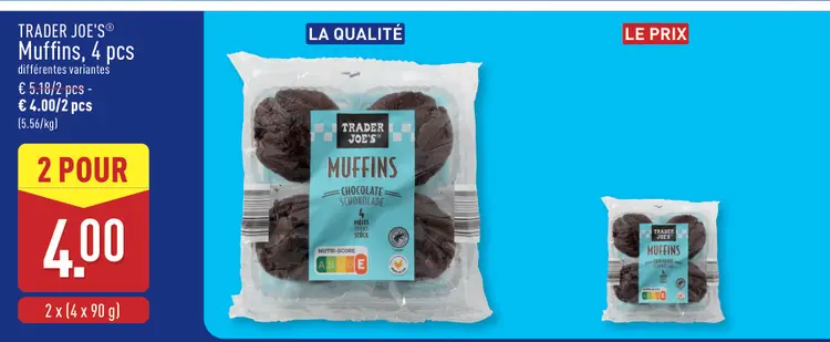 Offre: Muffins, 4 pcs