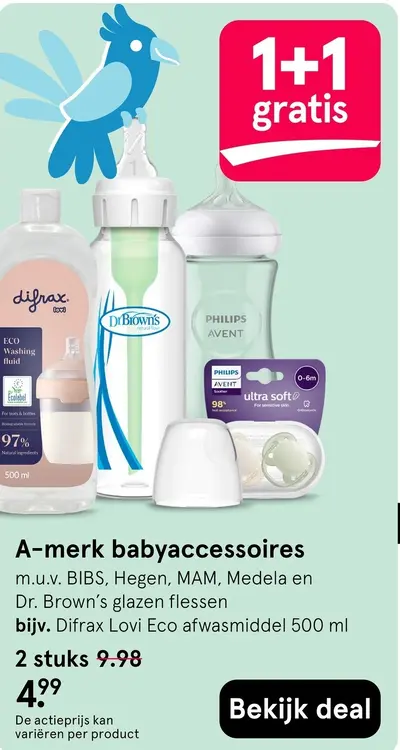 Aanbieding: A-merk babyaccessoires