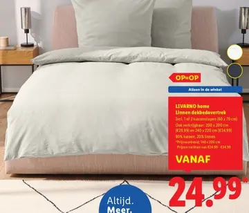 Aanbieding: Linnen dekbedovertrek
