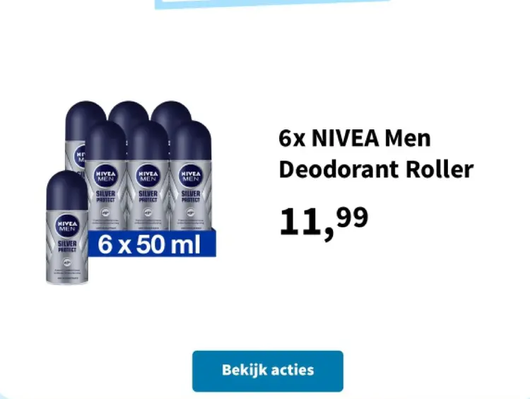 Aanbieding: NIVEA Men Deodorant Roller