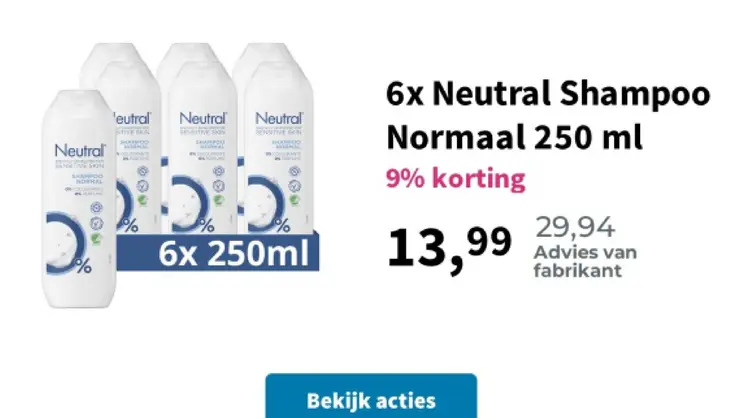 Aanbieding: Neutral Shampoo Normaal