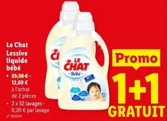 Offre: Lessive liquide bébé