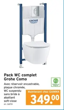 Offre: Pack WC complet Grohe Como