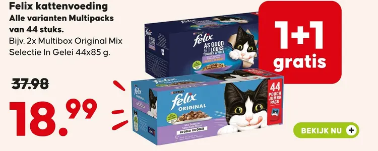 Aanbieding: Felix kattenvoeding Alle varianten Multipacks