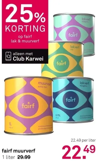 Aanbieding: muurverf