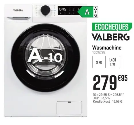 Promotie: Wasmachine