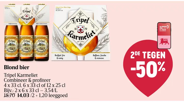 Promotie: Tripel Karmeliet