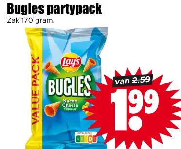 Aanbieding: Bugles partypack