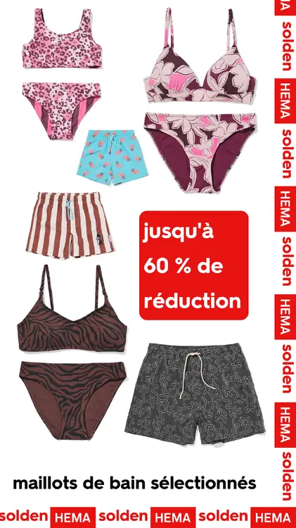Offre: maillots de bain sélectionnés