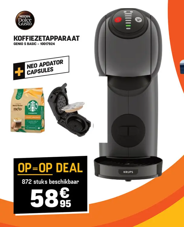 Promotie: Koffiezetapparaat genio s basic