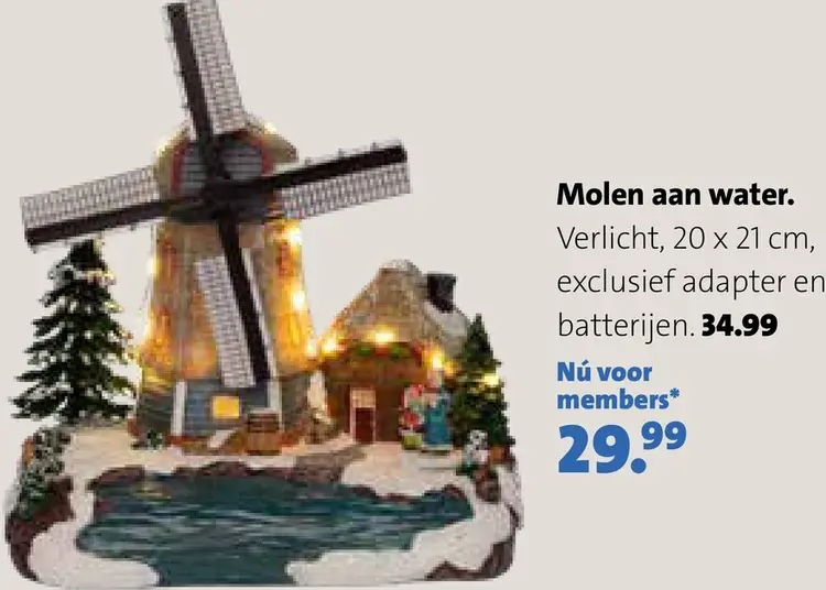 Aanbieding: Molen aan water