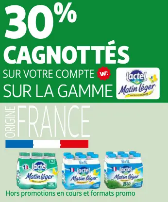 Promotie: La gamme Lactel Matin Léger