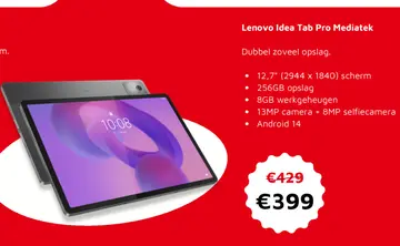 Aanbieding: Lenovo Idea Tab Pro Mediatek