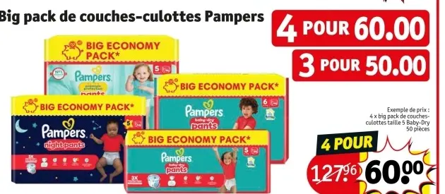 Offre: Big pack de couches-culottes
