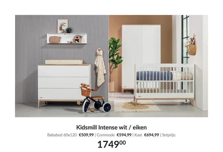 Aanbieding: Kidsmill Intense wit / eiken