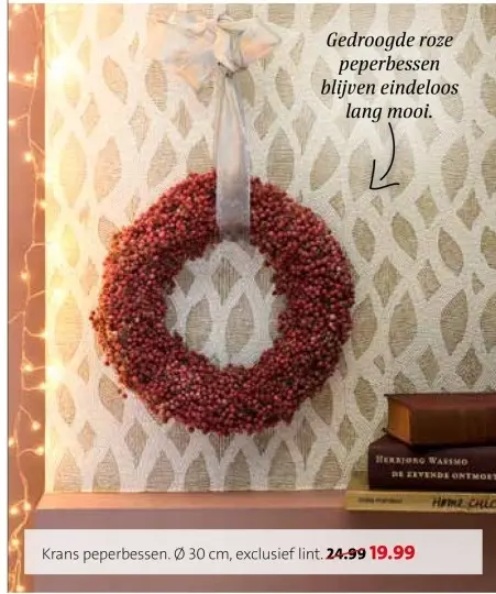 Aanbieding: Krans peperbessen
