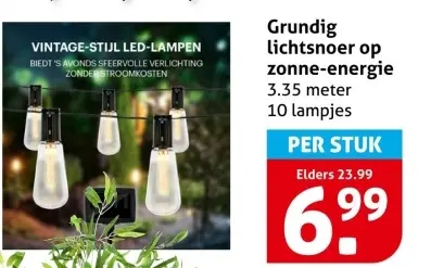 Aanbieding: lichtsnoer op zonne-energie