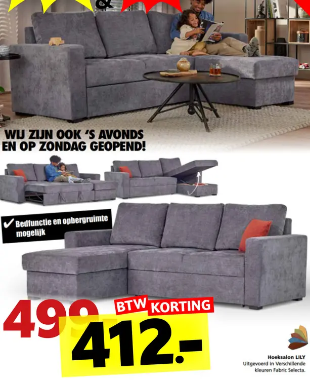 Promotie: Hoeksalon LILY