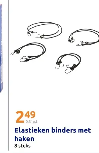 Promotie: Elastieken binders met haken