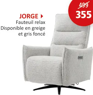 Offre: JORGE Fauteuil relax
