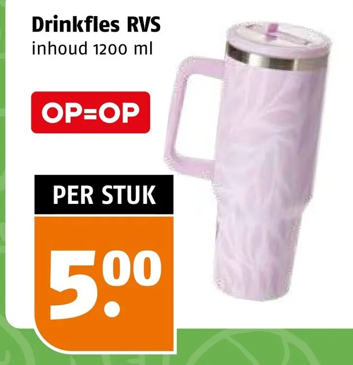 Aanbieding: Drinkfles RVS