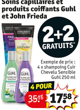 Offre: shampoing Cuir Chevelu Sensible