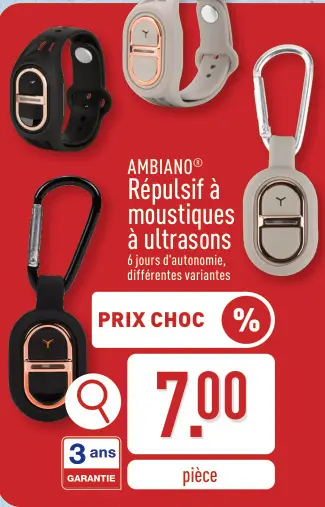 Offre: Répulsif à moustiques à ultrasons