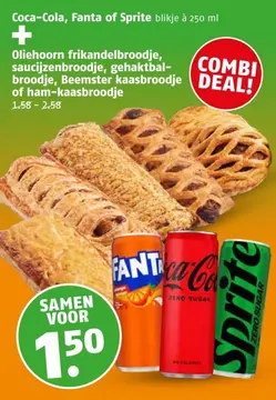 Aanbieding: Coca-Cola, Fanta of Sprite