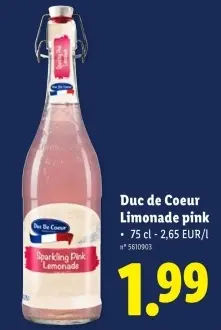 Offre: Limonade pink