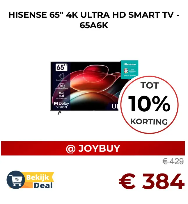 Aanbieding: 65" 4k ultra hd smart tv - 65a6k