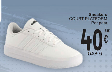 Aanbieding: Sneakers COURT PLATFORM