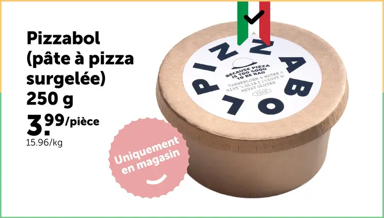 Offre: Pizzabol