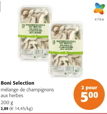 Offre: mélange de champignons aux herbes