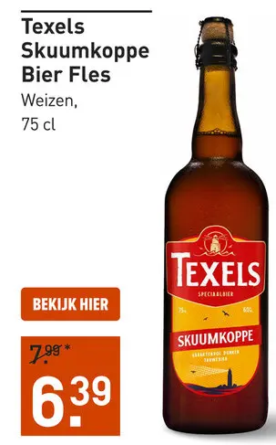 Aanbieding: Texels Skuumkoppe Bier Fles 75CL