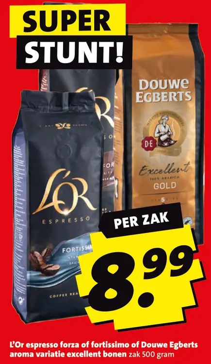 Aanbieding: L'Or espresso forza of fortissimo of Douwe Egberts aroma variatie excellent bonen