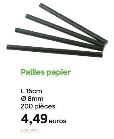 Offre: Pailles papier