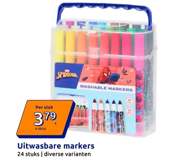 Aanbieding: Uitwasbare markers