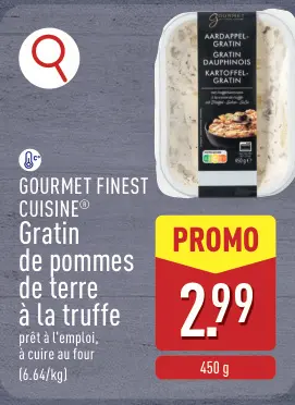 Offre: Gratin de pommes de terre à la truffe