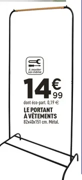 Offre: Le portant à vêtements