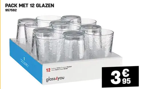 Promotie: Pack met glazen