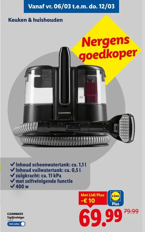 Promotie: Tapijtreiniger