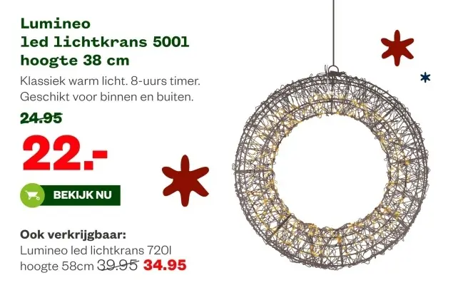 Aanbieding: led lichtkrans 5001