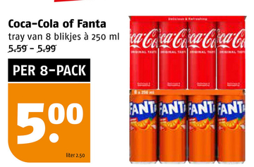 Aanbieding: Coca - Cola of Fanta