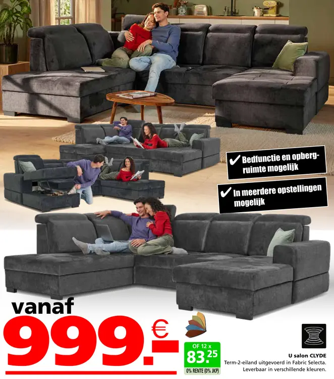 Promotie: U salon CLYDE