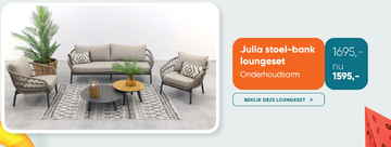 Aanbieding: Julia stoel - bank loungeset