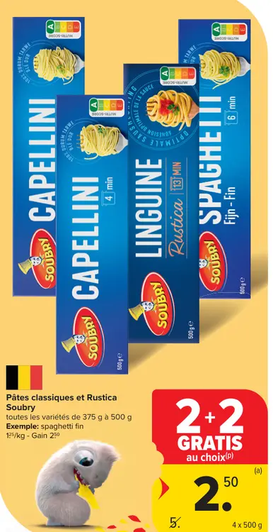 Offre: Pâtes classiques et Rustica